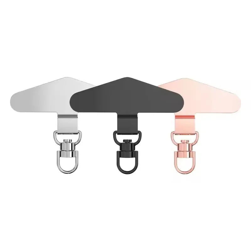 SafeLink 360™ – Universal Metal Phone Tether Tab with 360° Rotation – Steel Lanyard Patch Connector for Mobile Safety