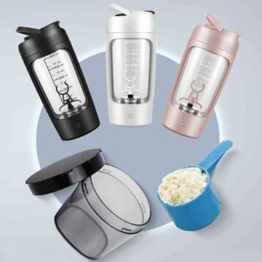 FitBlend Pro™ – 650ml Electric Protein Shaker Bottle with 1200mAh Rechargeable Battery – Self-Stirring Blender Cup for Fitness