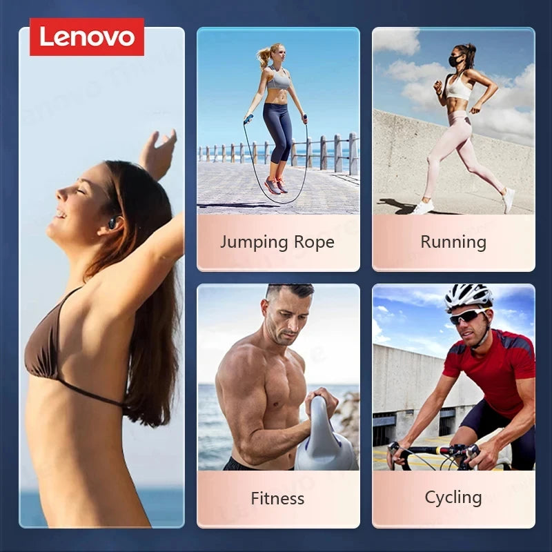Lenovo LP75™ – TWS Bluetooth 5.3 Wireless Earbuds with LED Display, Noise Reduction & Waterproof Design