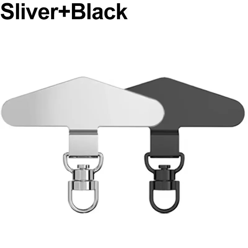 SafeLink 360™ – Universal Metal Phone Tether Tab with 360° Rotation – Steel Lanyard Patch Connector for Mobile Safety