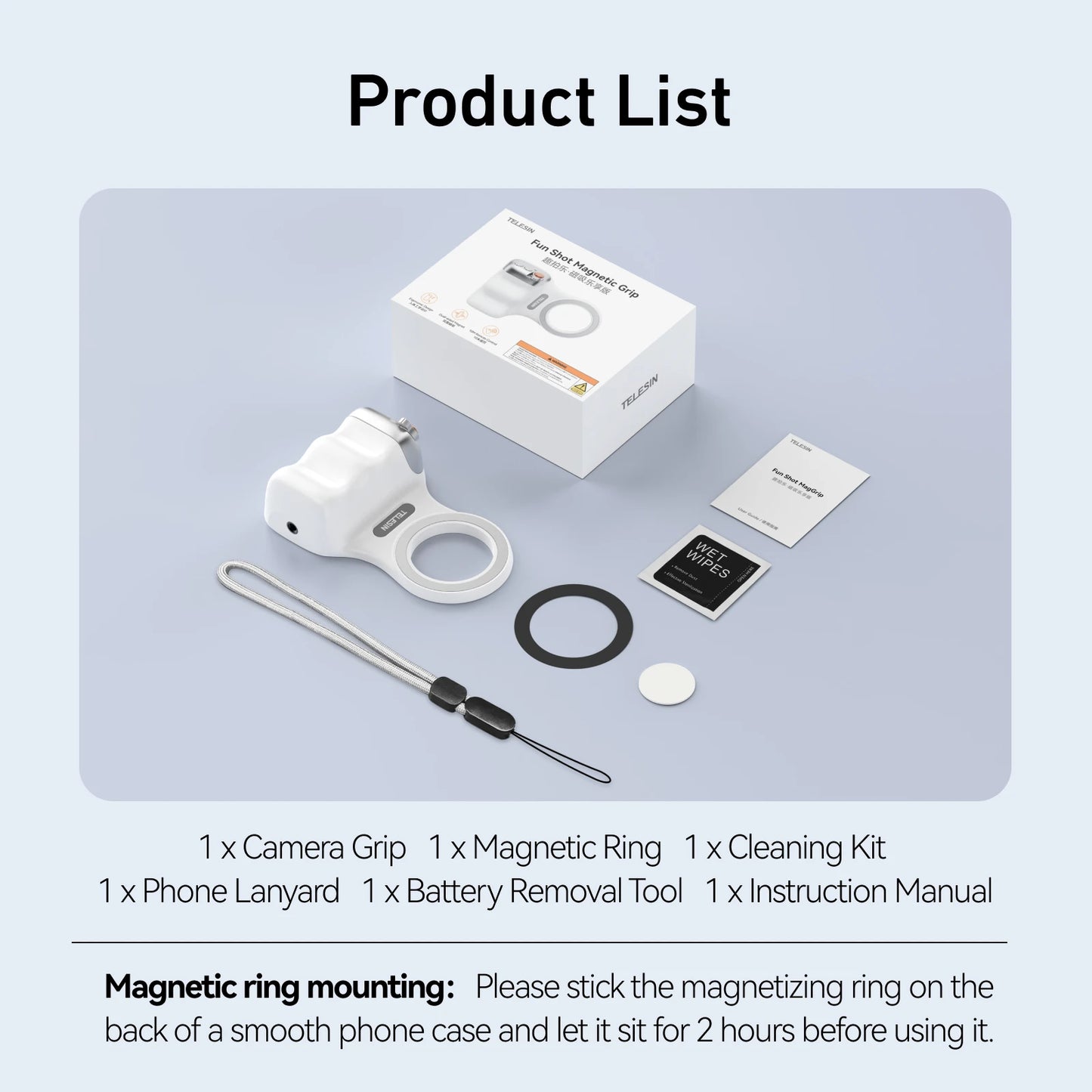 SmartGrip Pro™ – Magnetic Phone Camera Grip with Bluetooth Remote for iPhone & Android