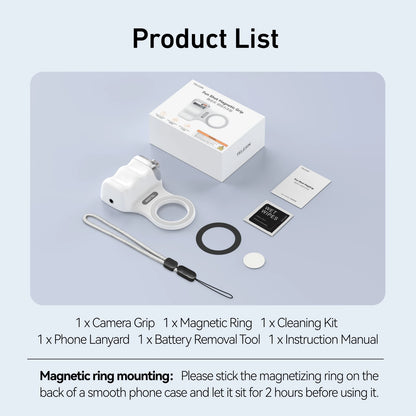 SmartGrip Pro™ – Magnetic Phone Camera Grip with Bluetooth Remote for iPhone & Android