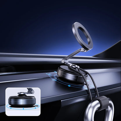 MagDrive 360™ – Magnetic Phone Holder with 360° Rotation and Vacuum Suction, No Charging Required