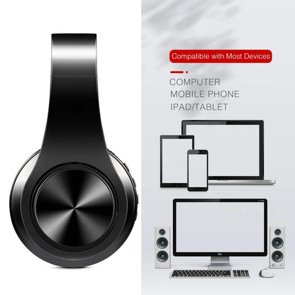 HiFlex Audio™ – Hi-Fi Stereo Bluetooth Headphones with FM Radio, SD Card Slot & Mic for iPhone, Samsung, Xiaomi & Tablets