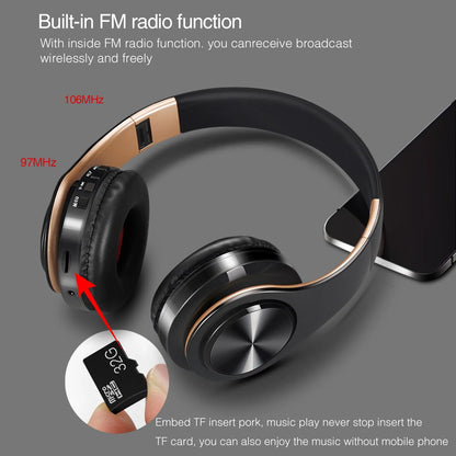 HiFlex Audio™ – Hi-Fi Stereo Bluetooth Headphones with FM Radio, SD Card Slot & Mic for iPhone, Samsung, Xiaomi & Tablets
