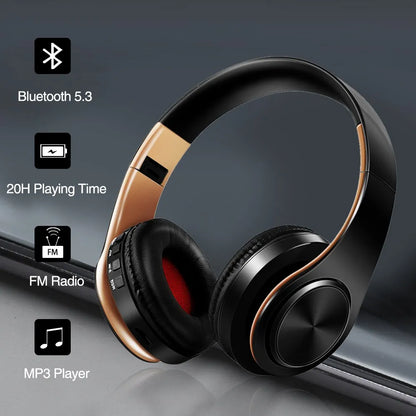 HiFlex Audio™ – Hi-Fi Stereo Bluetooth Headphones with FM Radio, SD Card Slot & Mic for iPhone, Samsung, Xiaomi & Tablets