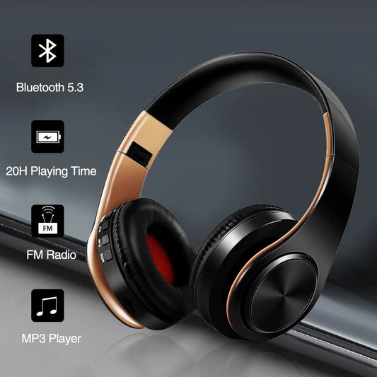 HiFlex Audio™ – Hi-Fi Stereo Bluetooth Headphones with FM Radio, SD Card Slot & Mic for iPhone, Samsung, Xiaomi & Tablets