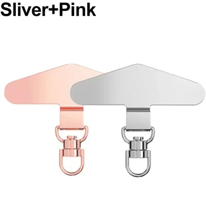 SafeLink 360™ – Universal Metal Phone Tether Tab with 360° Rotation – Steel Lanyard Patch Connector for Mobile Safety