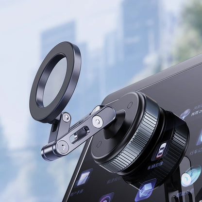 MagDrive 360™ – Magnetic Phone Holder with 360° Rotation and Vacuum Suction, No Charging Required