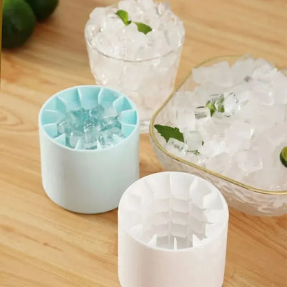 ChillPod™ – Round Silicone Ice Cube Mold with Storage Bucket for Freezer, Drinks & Cocktails