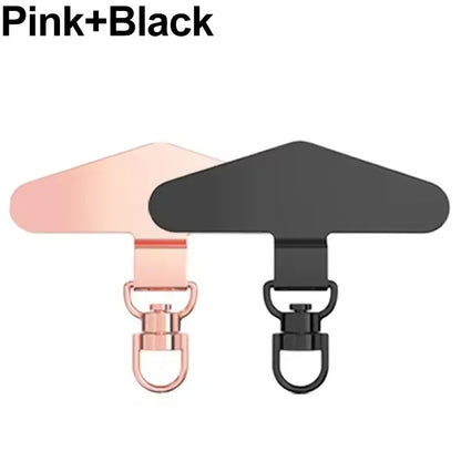 SafeLink 360™ – Universal Metal Phone Tether Tab with 360° Rotation – Steel Lanyard Patch Connector for Mobile Safety