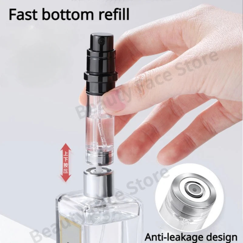 ScentMate™ – 5ml Mini Portable Refillable Perfume Spray Bottle – Bottom-Fill Travel Atomizer for Perfume & Cologne