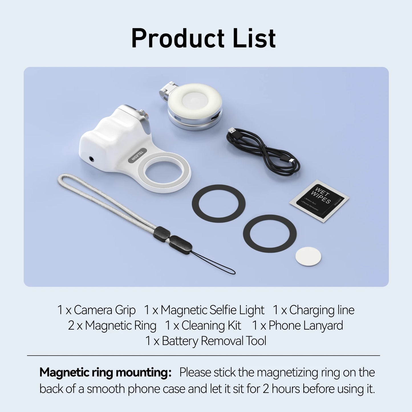 SmartGrip Pro™ – Magnetic Phone Camera Grip with Bluetooth Remote for iPhone & Android