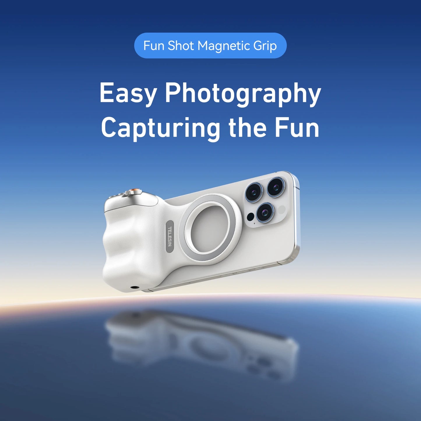 SmartGrip Pro™ – Magnetic Phone Camera Grip with Bluetooth Remote for iPhone & Android