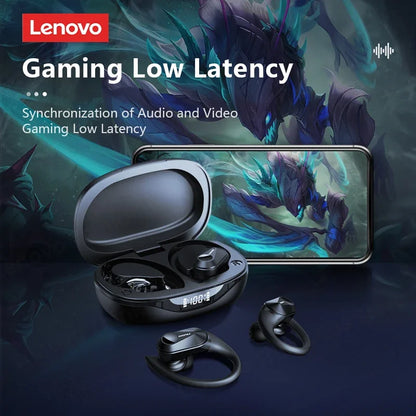 Lenovo LP75™ – TWS Bluetooth 5.3 Wireless Earbuds with LED Display, Noise Reduction & Waterproof Design