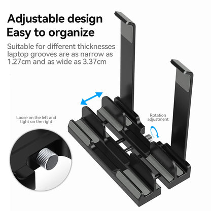 FlexDesk™ – Foldable Adjustable Laptop Stand for MacBook, Tablet & Phone – Dual Use Holder for Work & Travel
